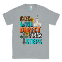 Heather Grey God Will Direct Your Steps Classic Tee - BundleAndBundleShop