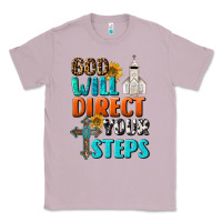 Lilac God Will Direct Your Steps Classic Tee - BundleAndBundleShop