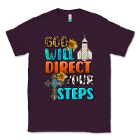 Plum God Will Direct Your Steps Classic Tee - BundleAndBundleShop