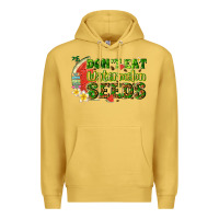 Antique Gold dont eat watermelon seeds with summer Premium Hoodie - texasbilliewilder
