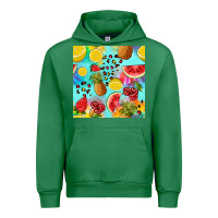 Emerald fruits tie dye seamless pattern Urban Hoodie - Zillion Design Studio