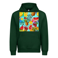 Foreset Green fruits tie dye seamless pattern Urban Hoodie - Zillion Design Studio