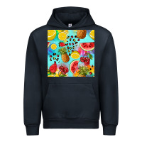 Navy fruits tie dye seamless pattern Urban Hoodie - Zillion Design Studio