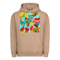 Pigment Burro fruits tie dye seamless pattern Urban Hoodie - Zillion Design Studio