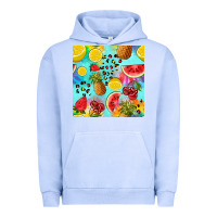 Pigment Grape Ice fruits tie dye seamless pattern Urban Hoodie - Zillion Design Studio