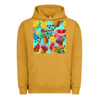 Pigment Peanut Butter fruits tie dye seamless pattern Urban Hoodie - Zillion Design Studio