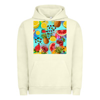 Pigment Pistachio fruits tie dye seamless pattern Urban Hoodie - Zillion Design Studio