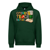 Forest Green coffee teach repeat Urban Hoodie - texasbilliewilder