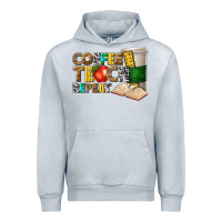 Heather Grey coffee teach repeat Urban Hoodie - texasbilliewilder