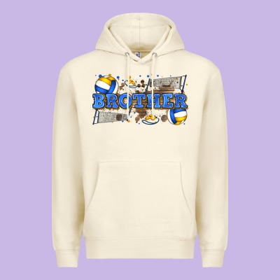 Brother Volleyball Premium Hoodie Designed By Zillion Design Studio