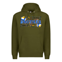 Army Green brother volleyball Premium Hoodie - Zillion Design Studio