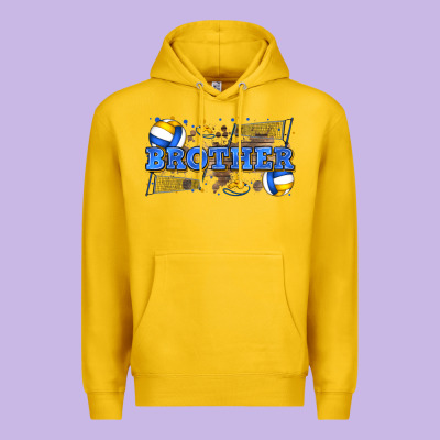 Brother Volleyball Premium Hoodie Designed By Zillion Design Studio