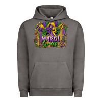 Pigment Tornado mardi gras mask with leopard background Urban Hoodie - RanaPortraitStore