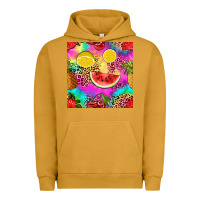 Pigment Peanut Butter fruits leopard tie dye seamless pattern Urban Hoodie - Zillion Design Studio