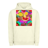 Pigment Pistachio fruits leopard tie dye seamless pattern Urban Hoodie - Zillion Design Studio