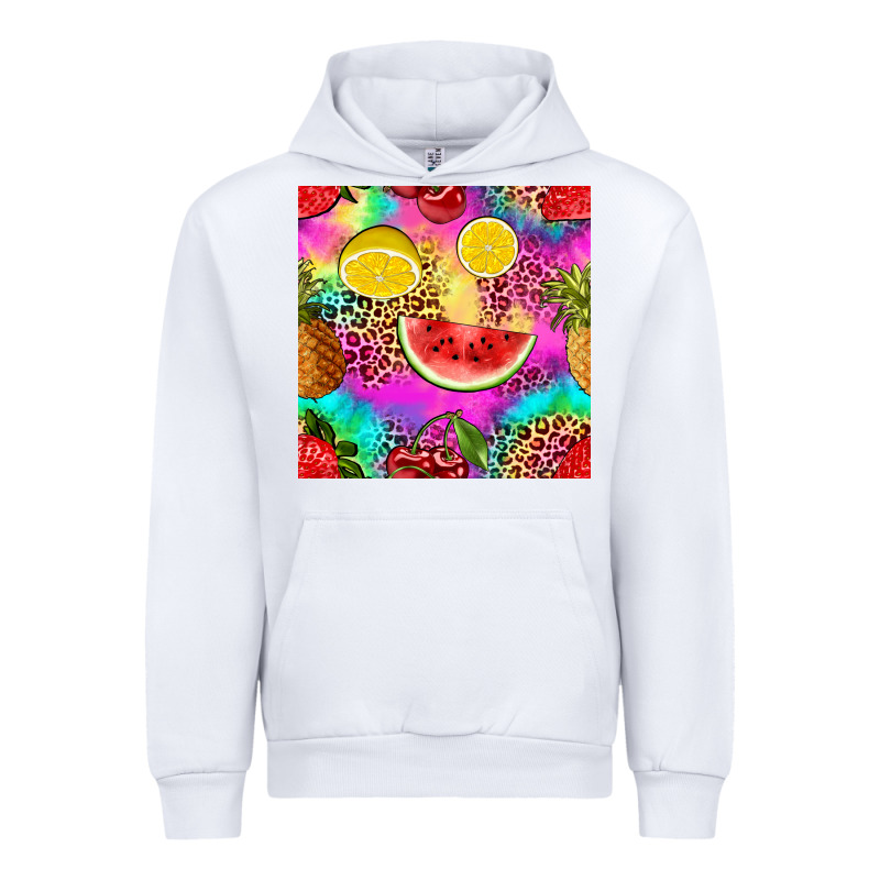 Fruits Leopard Tie Dye Seamless Pattern Urban Hoodie by Zillion Design Studio | Teevron