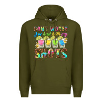 Army Green dont worry ive had both my shots Premium Hoodie - texasbilliewilder