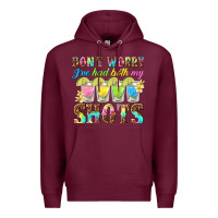 Burgundy dont worry ive had both my shots Premium Hoodie - texasbilliewilder