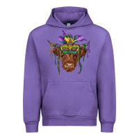 Tulip mardi gras mask highland cow Urban Hoodie - RanaPortraitStore