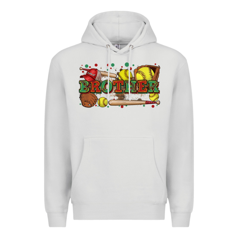 Brother Softball Premium Hoodie by Zillion Design Studio | Teevron