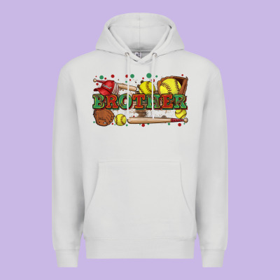 Brother Softball Premium Hoodie Designed By Zillion Design Studio