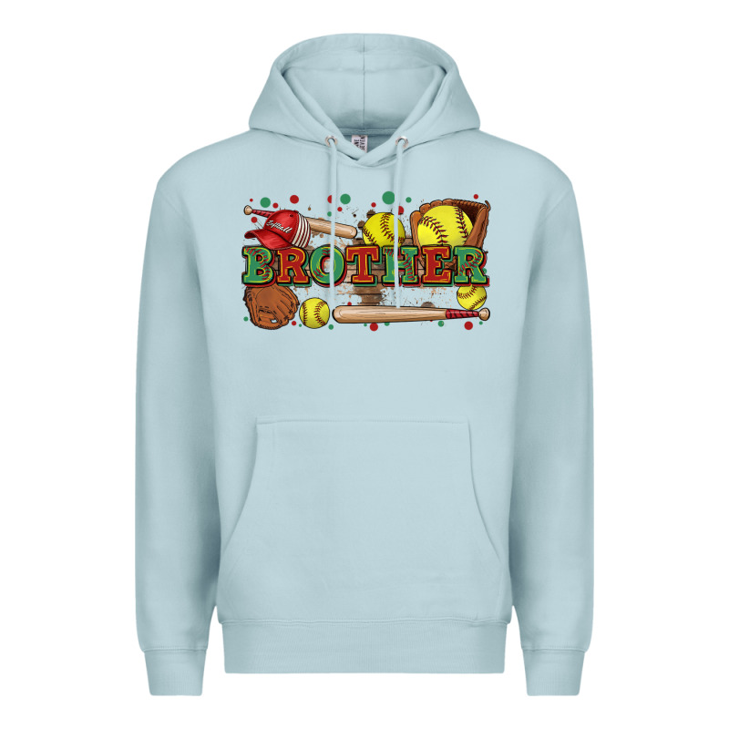 Brother Softball Premium Hoodie by Zillion Design Studio | Teevron