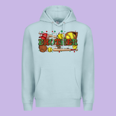 Brother Softball Premium Hoodie Designed By Zillion Design Studio