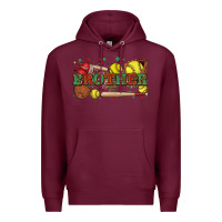 Burgundy brother softball Premium Hoodie - Zillion Design Studio