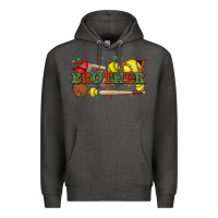 Charcoal Heather brother softball Premium Hoodie - Zillion Design Studio