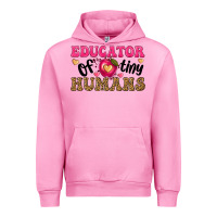 Fuchsia Pink educator of tiny humans Urban Hoodie - texasbilliewilder