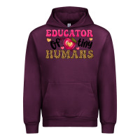 Mauve Wine educator of tiny humans Urban Hoodie - texasbilliewilder