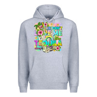 Heather Grey he dont love me like tequila does Premium Hoodie - texasbilliewilder