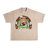 French Oak Football Rainbow Urban Heavy Tee - RanaPortraitStore