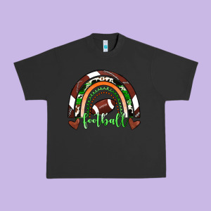 Football Rainbow Urban Heavy Tee Designed By Ranaportraitstore