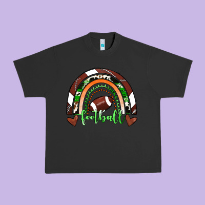 Football Rainbow Urban Heavy Tee Designed By Ranaportraitstore