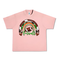 Salmon Football Rainbow Urban Heavy Tee - RanaPortraitStore