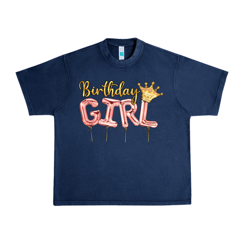 Birthday Girl Balloon Urban Heavy Tee by Artiststas | Teevron
