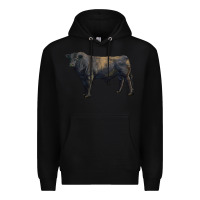 Black black angus bull Premium Hoodie - RanaPortraitStore
