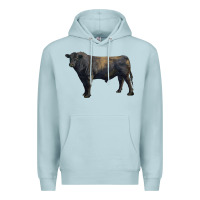Blue Mist black angus bull Premium Hoodie - RanaPortraitStore
