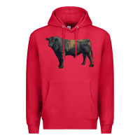 Cardinal black angus bull Premium Hoodie - RanaPortraitStore