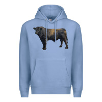 Colony Blue black angus bull Premium Hoodie - RanaPortraitStore