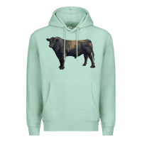 Seafoam black angus bull Premium Hoodie - RanaPortraitStore