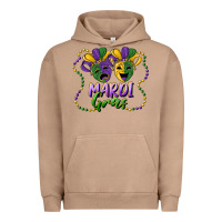 Pigment Burro mardi gras mask and beads Urban Hoodie - RanaPortraitStore