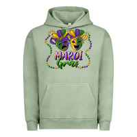 Mardi Gras Mask And Beads Urban Hoodie | Teevron