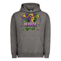 Pigment Tornado mardi gras mask and beads Urban Hoodie - RanaPortraitStore