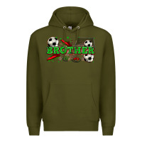 Army Green brother soccer Premium Hoodie - Zillion Design Studio