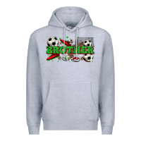 Heather Grey brother soccer Premium Hoodie - Zillion Design Studio
