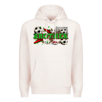 Pale Pink brother soccer Premium Hoodie - Zillion Design Studio