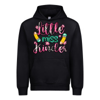 Black little miss kindergarten Urban Hoodie - Zillion Design Studio