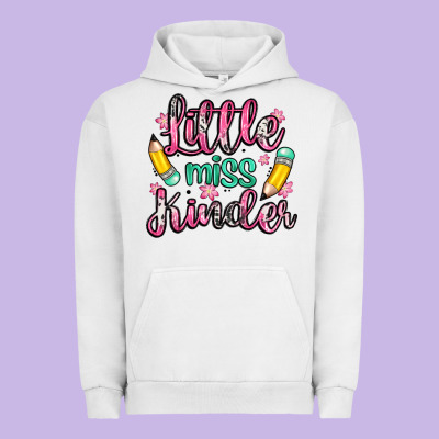 Little Miss Kindergarten Urban Hoodie Designed By Zillion Design Studio